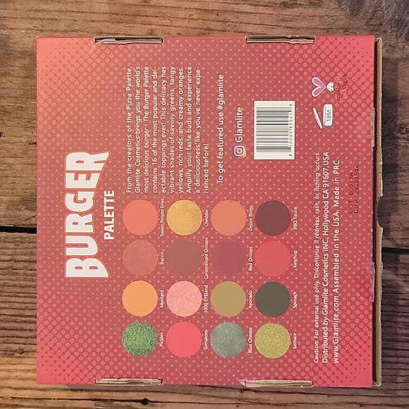 Glamlite burger slider eyeshadow palette - Picture 5 of 5